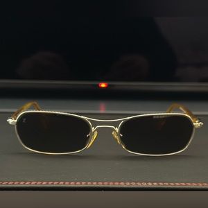 LOUIS VUITTON SUNGLASSES USED Conspiracion PM Silver x Brown Z0039U